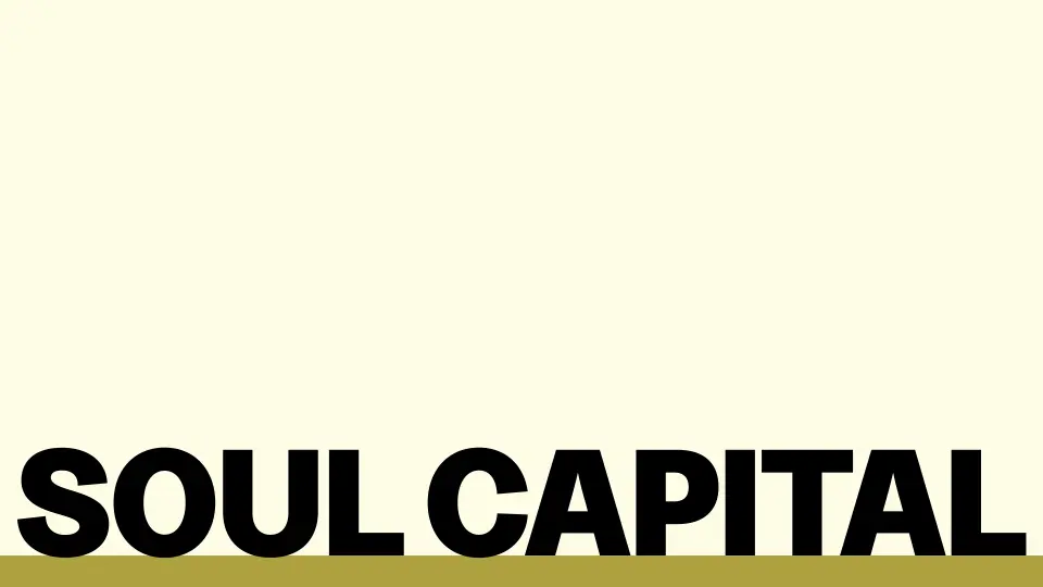 Soul Capital wordmark in black on a cream background
